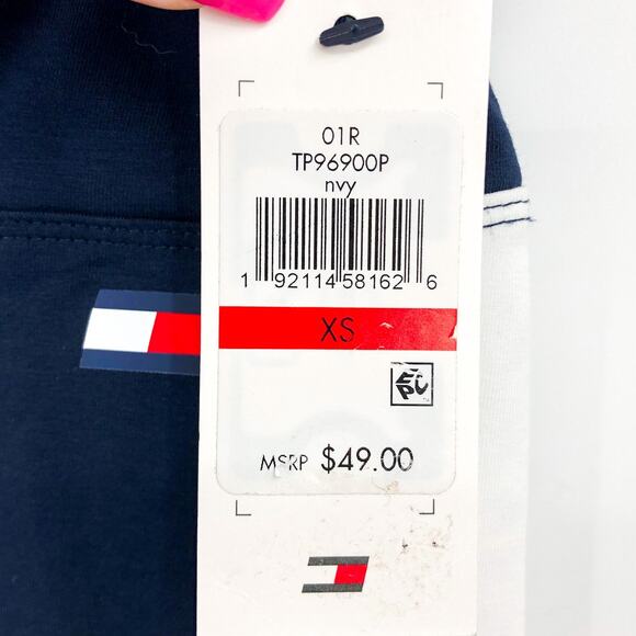 TOMMY HILFIGER Womens Performance Leggings XS Navy Blue Jersey High Rise NWT - Picture 11 of 14